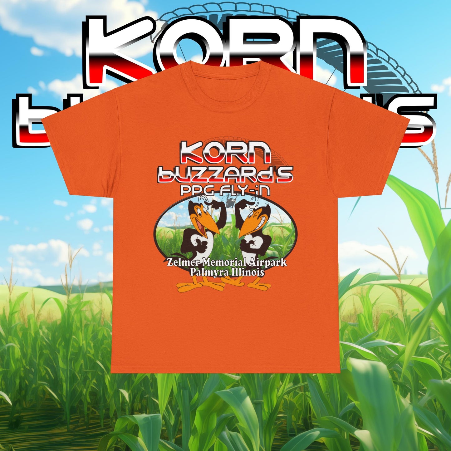 korn buzzards 2024 Unisex Heavy Cotton Tee