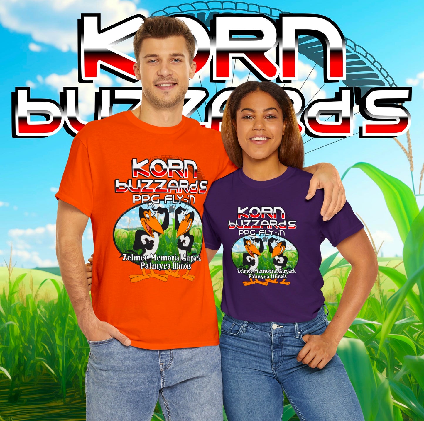 korn buzzards 2024 Unisex Heavy Cotton Tee