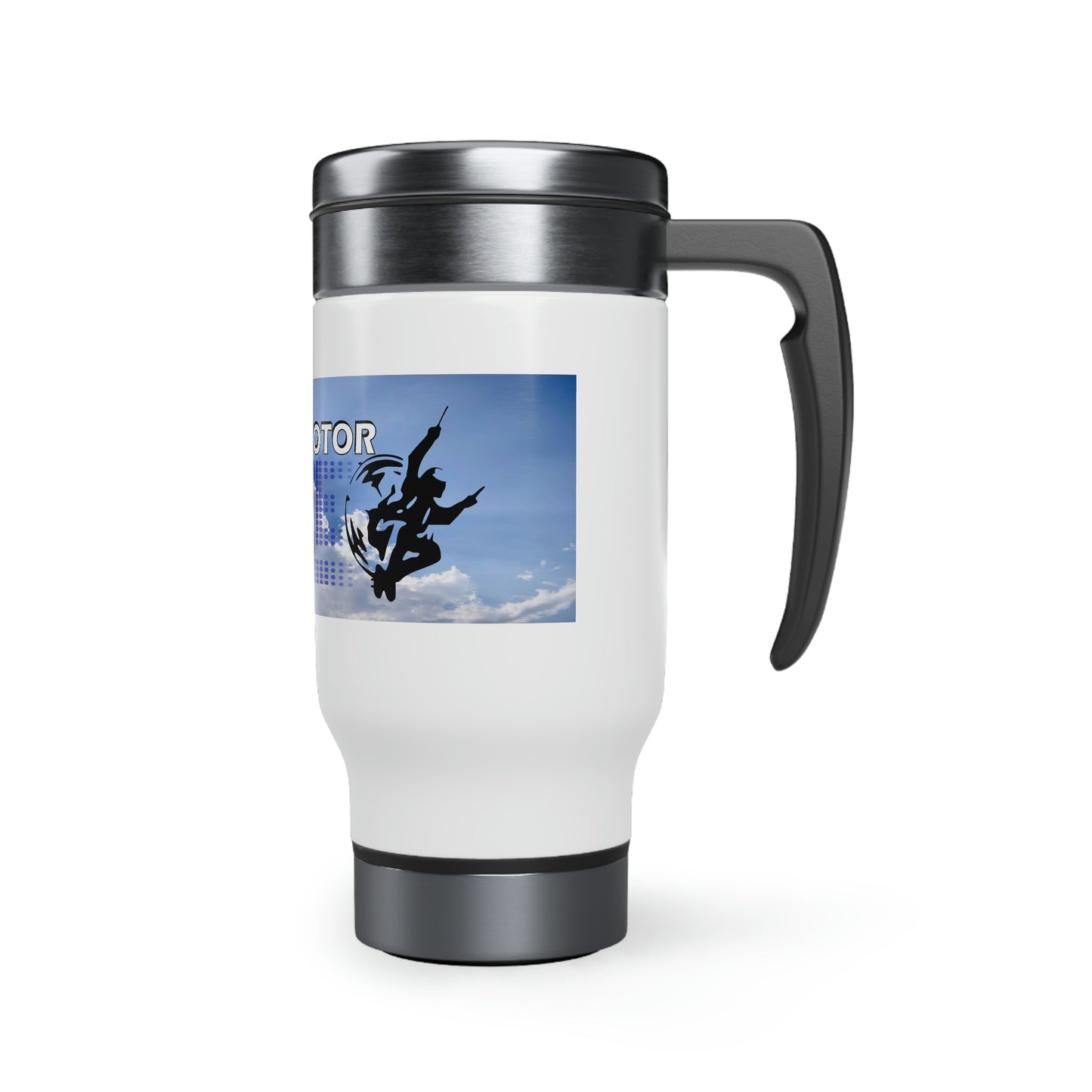 Paramotor 4 life Stainless Steel Travel Mug with Handle, 14oz