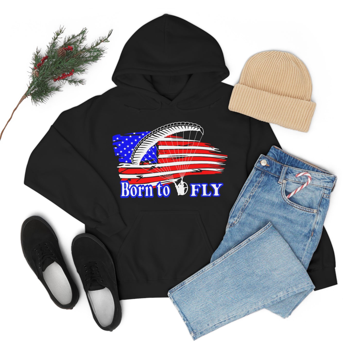 Born to fly Hooded Sweatshirt