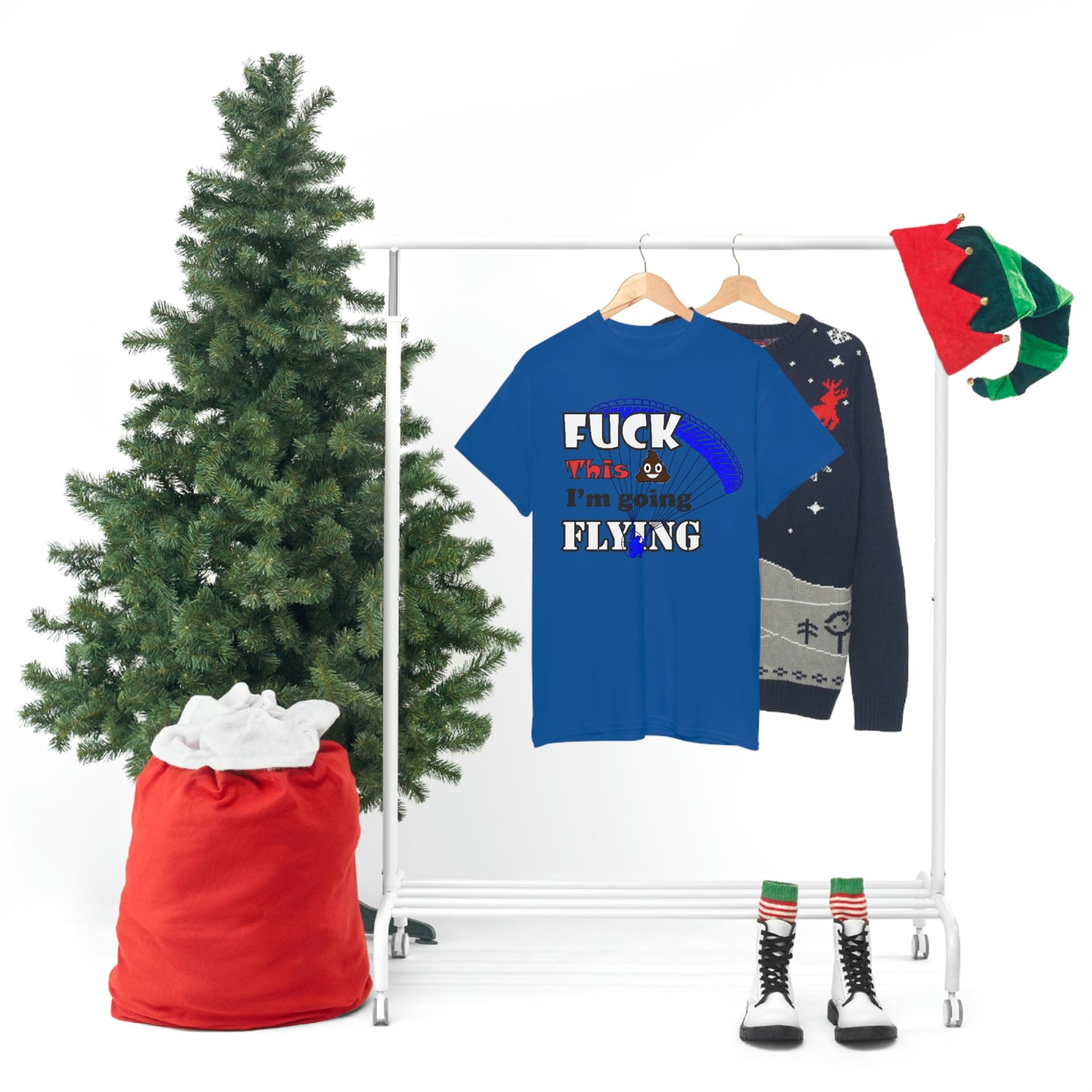 Fuck This Shit I'm Going Flying Unisex Heavy Cotton Tee